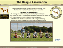 Tablet Screenshot of beagleassociation.org.uk